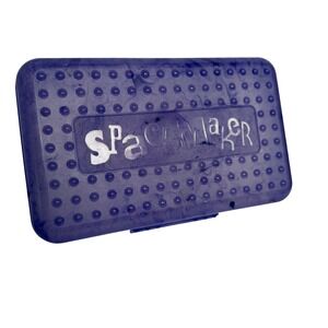Vintage 2002 Eldon SpaceMaker Pencil Box Purple Marbled Translucent Y2K 576921